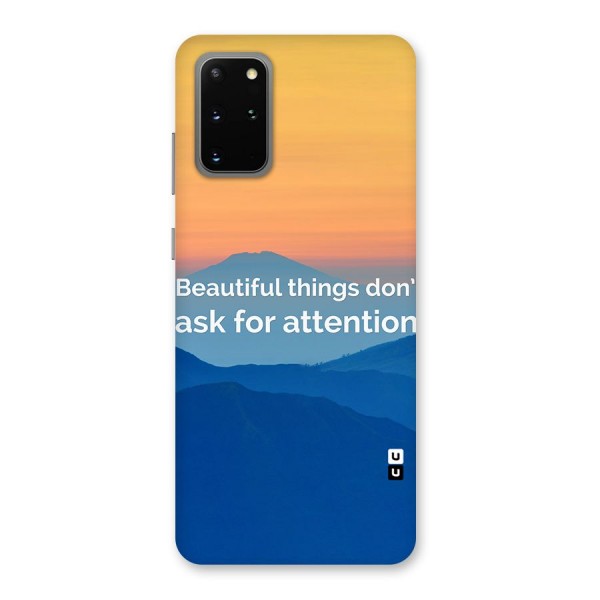 Beautiful Things Quote Back Case for Galaxy S20 Plus