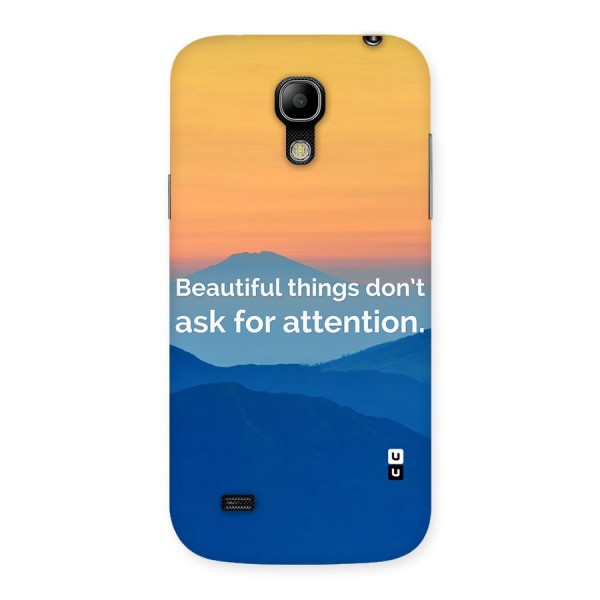 Beautiful Things Quote Back Case for Galaxy S4 Mini