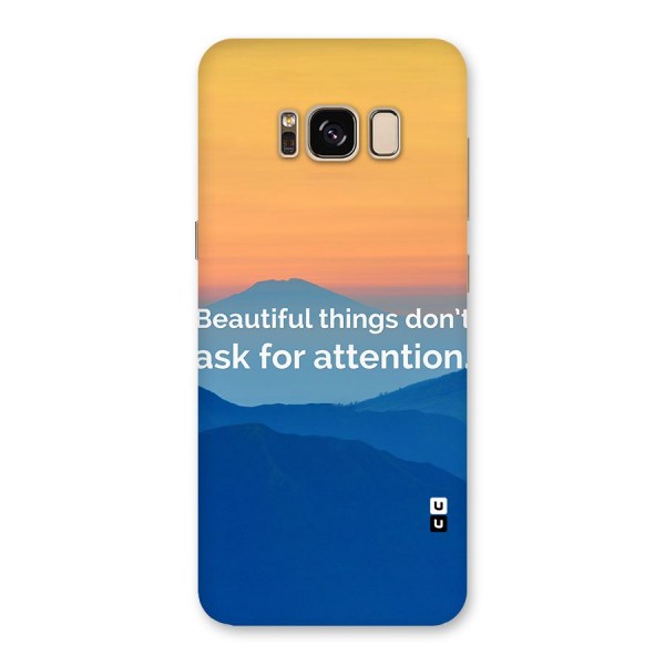 Beautiful Things Quote Back Case for Galaxy S8