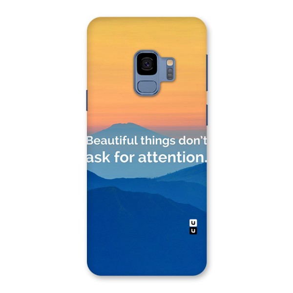 Beautiful Things Quote Back Case for Galaxy S9