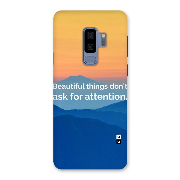 Beautiful Things Quote Back Case for Galaxy S9 Plus