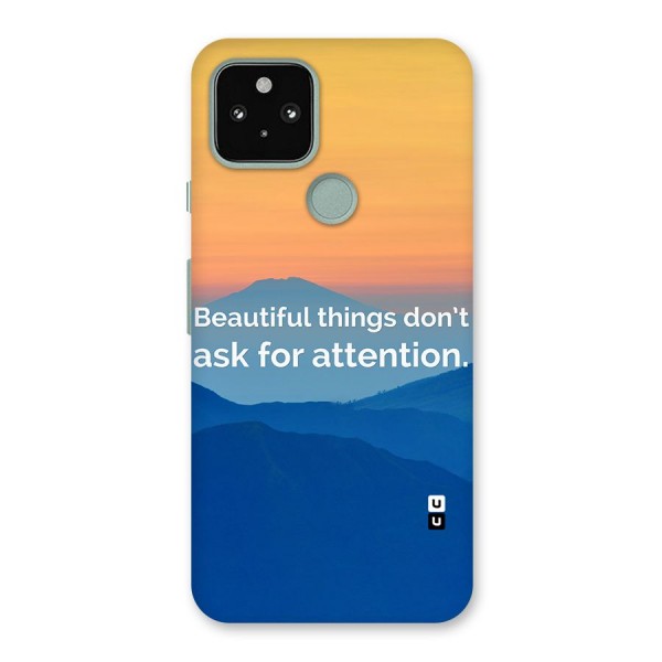 Beautiful Things Quote Back Case for Google Pixel 5