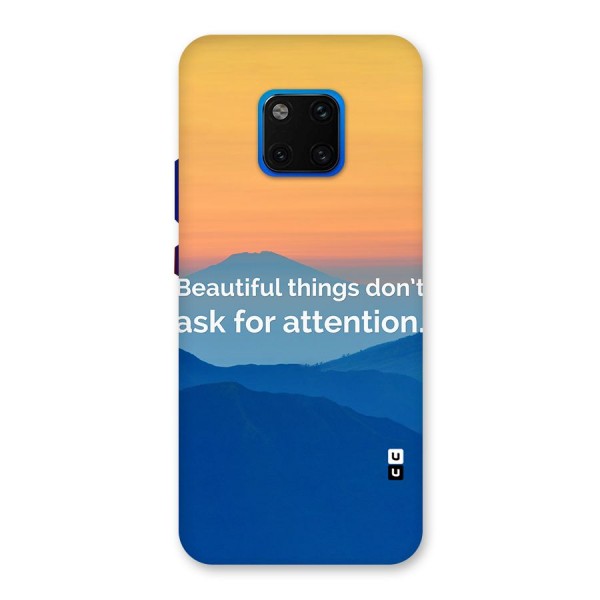 Beautiful Things Quote Back Case for Huawei Mate 20 Pro