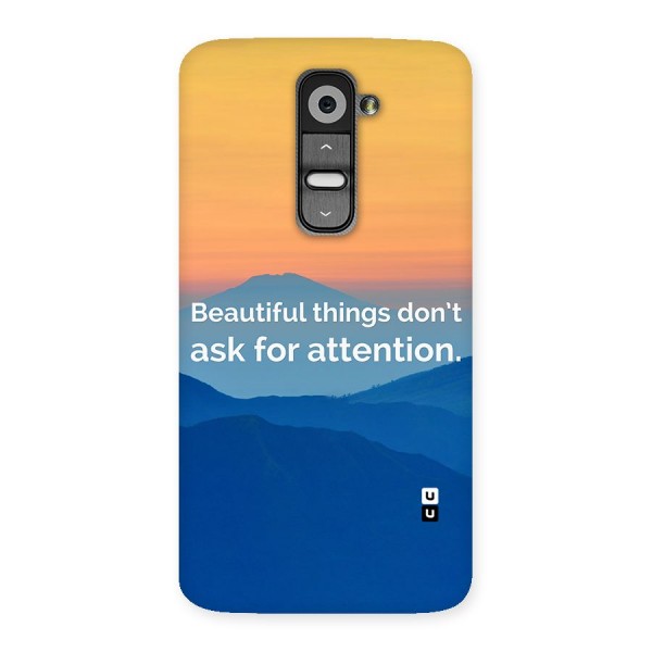 Beautiful Things Quote Back Case for LG G2