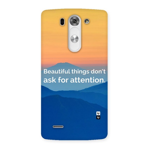 Beautiful Things Quote Back Case for LG G3 Mini