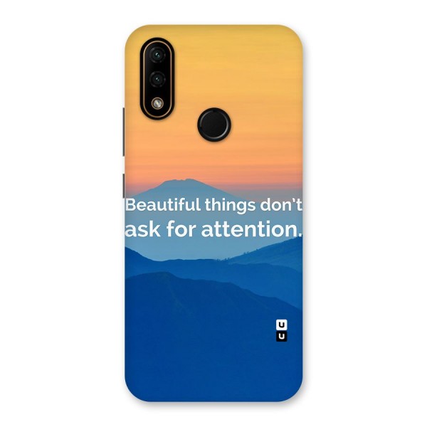 Beautiful Things Quote Back Case for Lenovo A6 Note