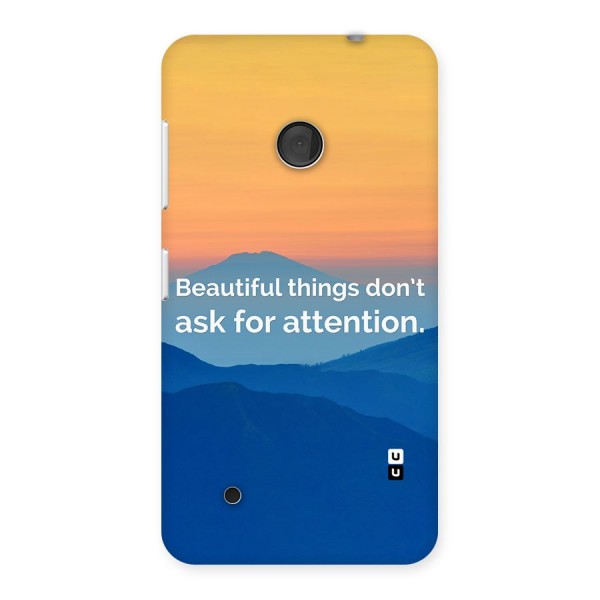 Beautiful Things Quote Back Case for Lumia 530