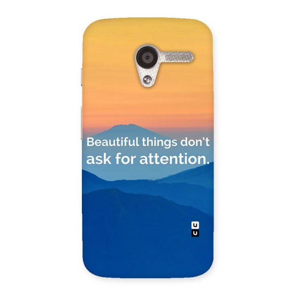 Beautiful Things Quote Back Case for Moto X