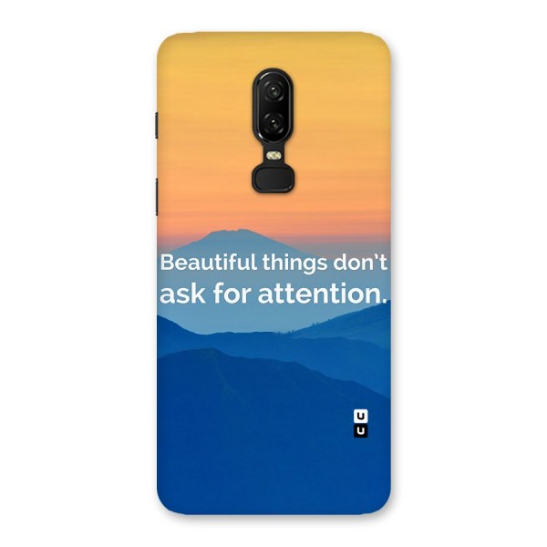 Beautiful Things Quote Back Case for OnePlus 6