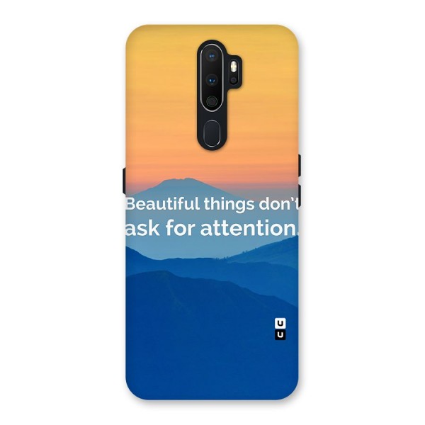 Beautiful Things Quote Back Case for Oppo A5 (2020)