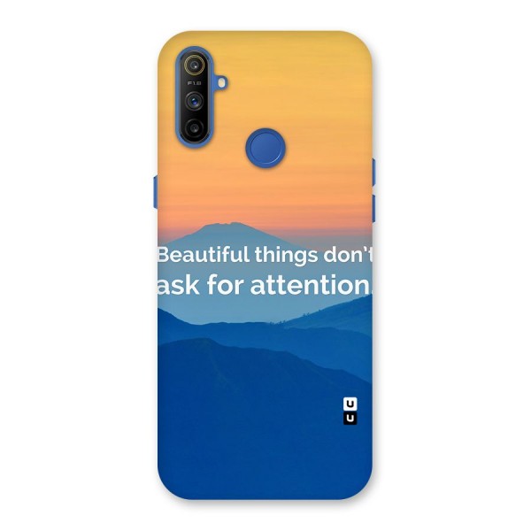 Beautiful Things Quote Back Case for Realme Narzo 10A