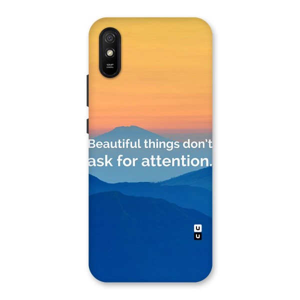 Beautiful Things Quote Back Case for Redmi 9A