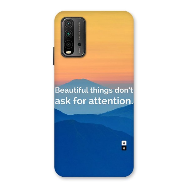 Beautiful Things Quote Back Case for Redmi 9 Power