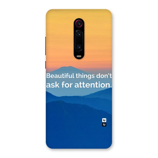 Beautiful Things Quote Back Case for Redmi K20 Pro