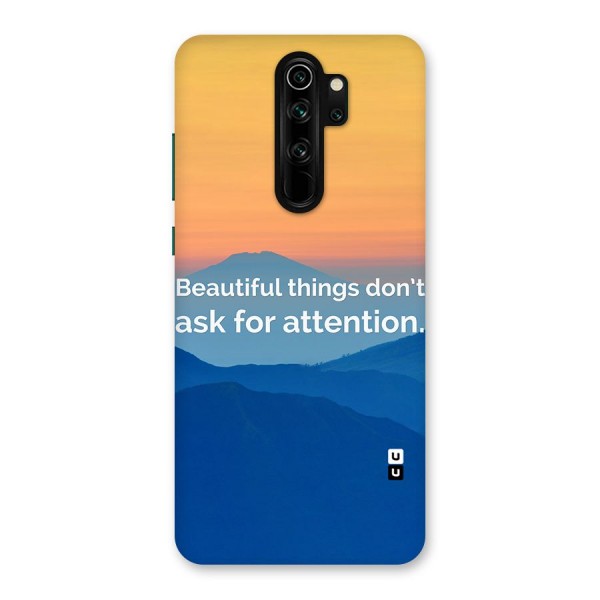 Beautiful Things Quote Back Case for Redmi Note 8 Pro