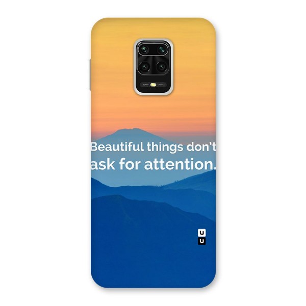 Beautiful Things Quote Back Case for Redmi Note 9 Pro Max