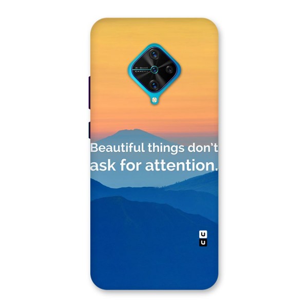 Beautiful Things Quote Back Case for Vivo S1 Pro