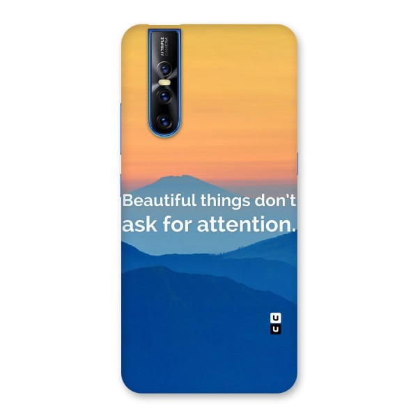 Beautiful Things Quote Back Case for Vivo V15 Pro