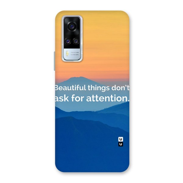 Beautiful Things Quote Back Case for Vivo Y51A