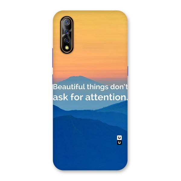 Beautiful Things Quote Back Case for Vivo Z1x
