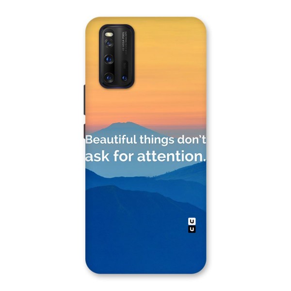 Beautiful Things Quote Back Case for Vivo iQOO 3