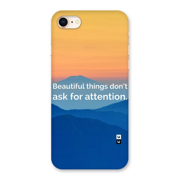 Beautiful Things Quote Back Case for iPhone 8