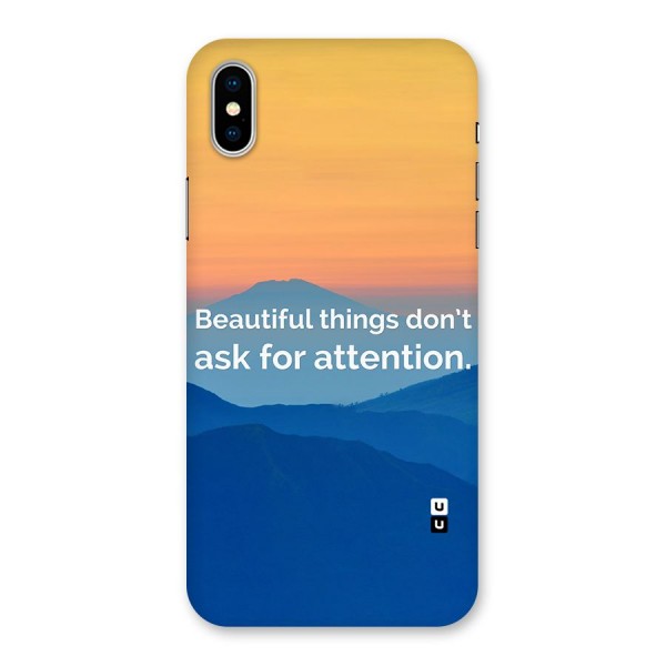 Beautiful Things Quote Back Case for iPhone X