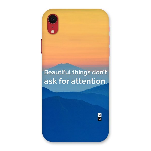 Beautiful Things Quote Back Case for iPhone XR