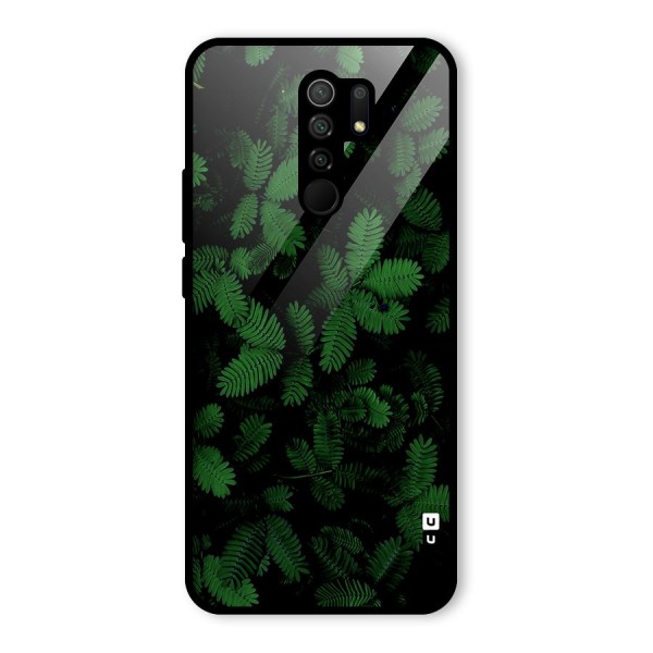 Beautiful Touch Me Not Glass Back Case for Redmi 9 Prime