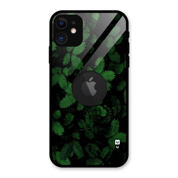 Beautiful Touch Me Not Glass Back Case for iPhone 11 Logo Cut