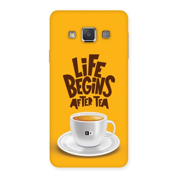 Begins After Tea Back Case for Galaxy A3