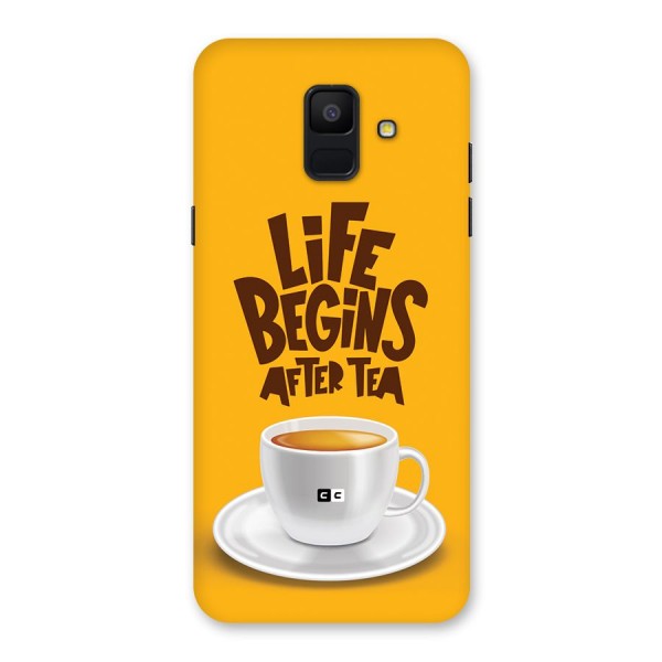 Begins After Tea Back Case for Galaxy A6 (2018)