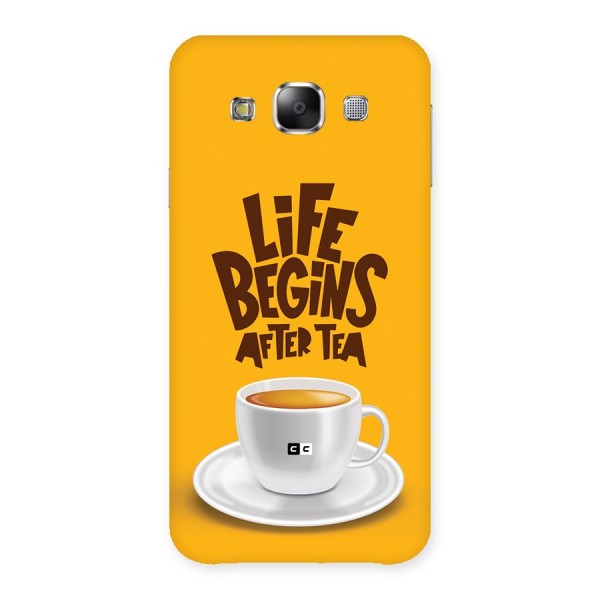 Begins After Tea Back Case for Galaxy E5