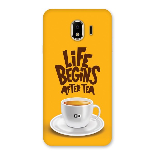 Begins After Tea Back Case for Galaxy J4