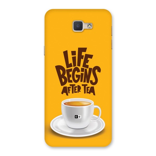 Begins After Tea Back Case for Galaxy J5 Prime