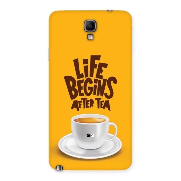 Begins After Tea Back Case for Galaxy Note 3 Neo