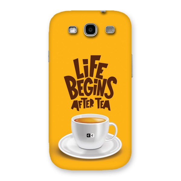 Begins After Tea Back Case for Galaxy S3