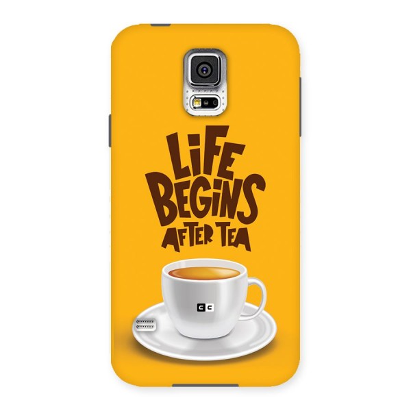 Begins After Tea Back Case for Galaxy S5