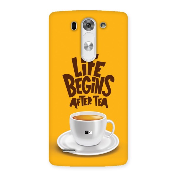 Begins After Tea Back Case for LG G3 Mini