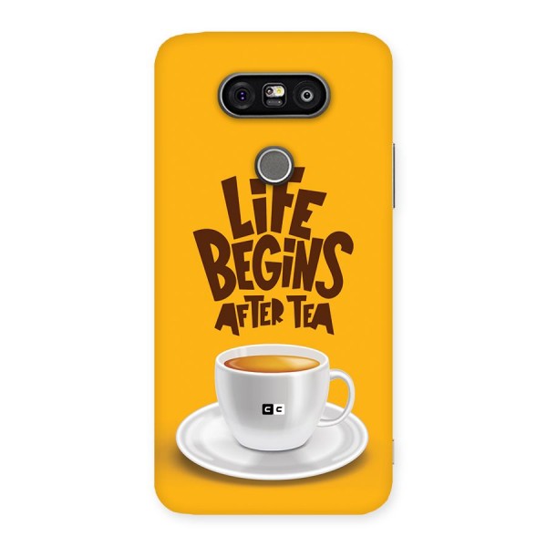 Begins After Tea Back Case for LG G5