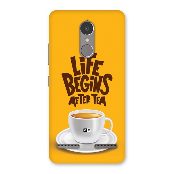 Begins After Tea Back Case for Lenovo K6
