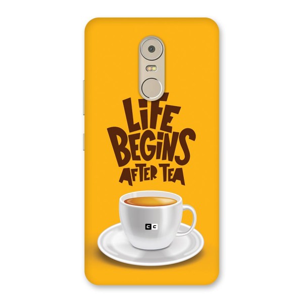 Begins After Tea Back Case for Lenovo K6 Note