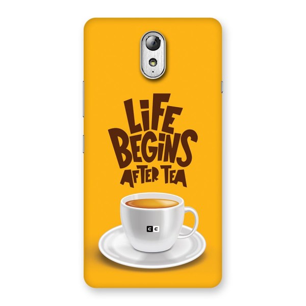 Begins After Tea Back Case for Lenovo Vibe P1M