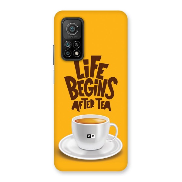 Begins After Tea Back Case for Mi 10T 5G
