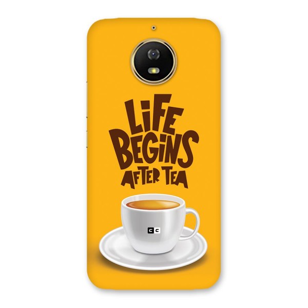 Begins After Tea Back Case for Moto G5s