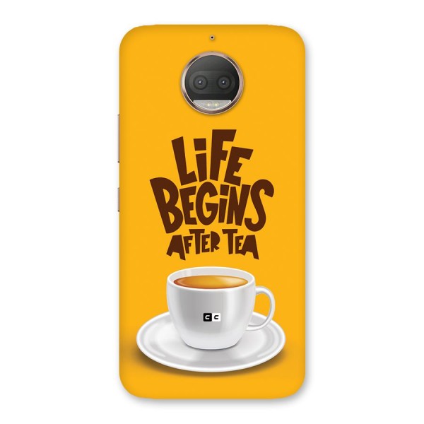 Begins After Tea Back Case for Moto G5s Plus