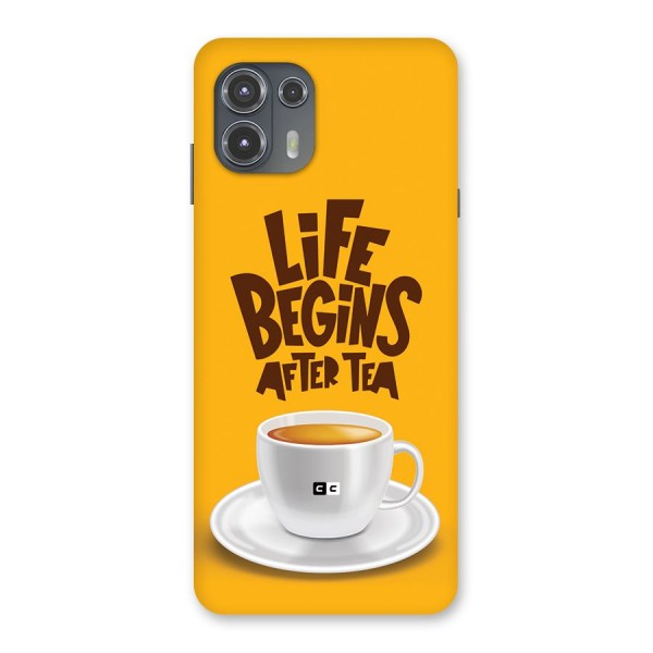 Begins After Tea Back Case for Motorola Edge 20 Fusion