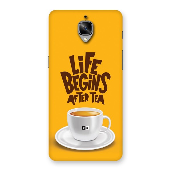 Begins After Tea Back Case for OnePlus 3