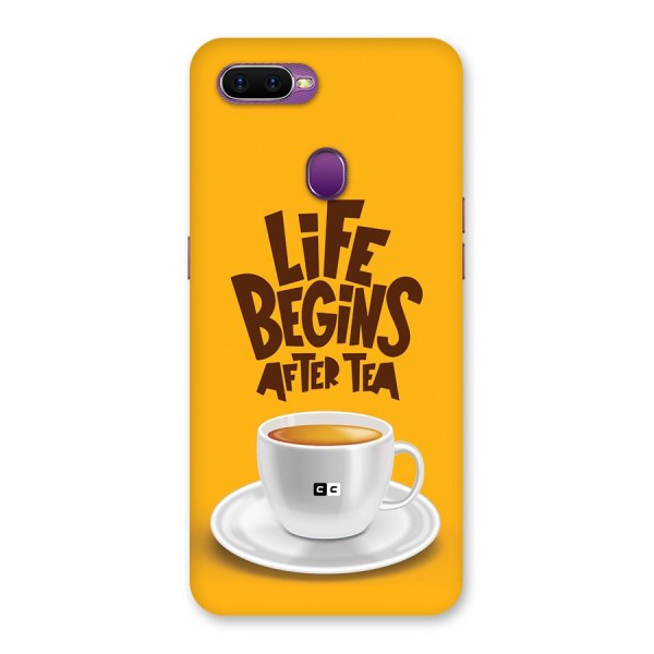 Begins After Tea Back Case for Oppo F9