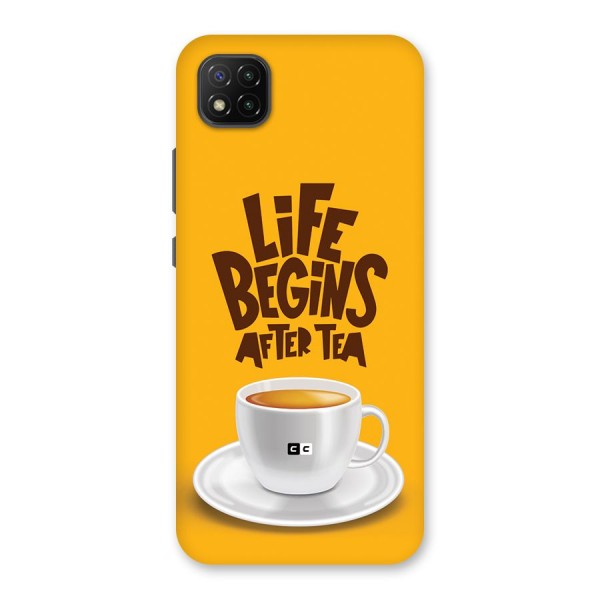 Begins After Tea Back Case for Poco C3